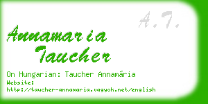annamaria taucher business card